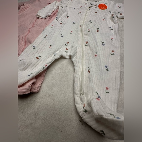 Carter's Just One You Baby Girls Size 3 Months Long Sleeve Footed Pajama Set 2pc - Picture 9 of 13